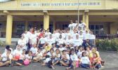 Participants at the camp posing for a group photo