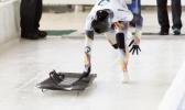 Skeleton racer mounting sled