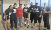 Team Steelers at Evolve co-ed softball game