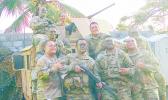 Solders of the local US Army Reserve unit
