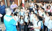 SPA stuents visiting Territorial Bank of American Samoa