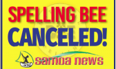 Spelling Bee Canceled Notice