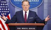 In this March 24, 2017, file photo, White House press secretary Sean Spicer gestures while speaking to the media during the daily briefing in the Brady Press Briefing Room of the White House in Washington. The AP reported on June 9, 2017, that a story claiming Spicer told reporters President Donald Trump has the power to change the way English words are spelled is a hoax. (AP Photo/Pablo Martinez Monsivais, File) In this March 24, 2017, file photo, White House press secretary Sean Spicer gestures while speaking to the media during the daily briefing in the Brady Press Briefing Room of the White House in Washington. The AP reported on June 9, 2017, that a story claiming Spicer told reporters President Donald Trump has the power to change the way English words are spelled is a hoax. (AP Photo/Pablo Martinez Monsivais, File)
