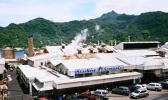 Aerial view of Starkist canning plant in American Samoa