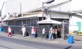 StarKist workers enter the canning plant in Pago Pago, American Samoa.