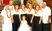 A family who enjoyed the CCCAS Petesa Uta annual concert 