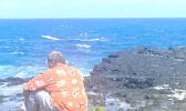 Man watches search at sea