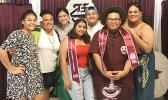 Tafuna High School senior student government association officers with their advisors Eden Brown & Eileen Ale