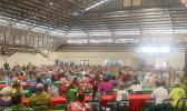 Crowd of senior citizens at the DYWA center