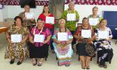 The nine senior citizens who completed the TAOA computer training.