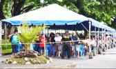 TBAS tent crowded with people