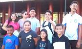 Some of American Samoa's Junior Golfers and families