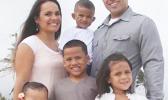 Tina Fonoimoana Reid is the owner/ baker of chEAT day koko Samoa brownies and a recipient of the Bank of Hawaii $5,000 Small Business Grant Awards, with her husband Adney Reid and their 4 children. She said her family inspired her to be the baker she is today. See story below.  [Courtesy photo]