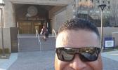 Lt. Tolia Tanu Solaita Jr. in front of FBI Academy