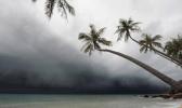 Tonga shoreline as Gita approached yesterday. [NZ High Commission website]