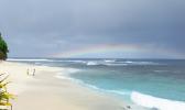 A rainbow over Aunuu