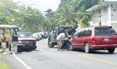 car accident with police on the scene