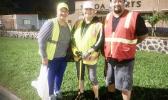  (L-R) Mrs. Tuu Vai (far left), her sister Mrs. Lise Tauiliili (middle) and American Samoa Power Authority engineer Andre Milford 