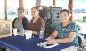 A trio of ASG personnel assigned to gather information and donations