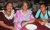 2019 Territorial Teacher of the Year (TTOY), Jordanna Maga, (far left) with her aunty (middle) along with a young family member
