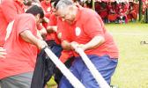 Lt. Gov. leading the tug of war at the 2019 ASG Workforce Day