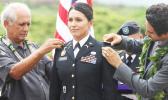Congresswoman Tulsi Gabbard during 2015 promotion ceremony