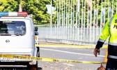 The Nissan Cube in which the dead bodies were found
