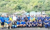 Personnel from the US Coast Guard Maritime Base out of Honolulu, Hawaii are in the territory to conduct training for border security. (Photo JF) USCG with Department of Public Safety, Customs, Port Administration and Homeland Security