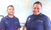 PO1 Manuel Gonzales and YN1 Moli Po Ching