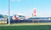 USCG plane on runway at ppg