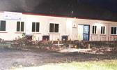 The parking lot renovation at the Veterans Affairs Memorial Center building