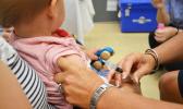 photo of a child being vaccinated