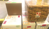 aA“priority shipment” of vaccine at Hawaiian Airlines' “chiller” 
