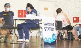 Sign in at vaccine site this past Friday