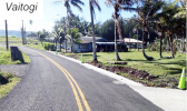 Newly resurfaced road in Vaitogi
