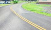 Newly resurfaced road in Vaitogi