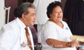 The General Secretary of the Congregational Christian Church, Reverend Vavatau Taufao and the CEO of the Ministry of Revenue, and Matafeo Avalisa Fautuaalii