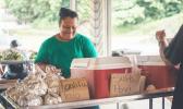 Vendor at Fagatogo Marketplace during National Farmers Market Week