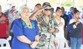 Local vets and their families joined the rest of the nation in honoring all veterans last Friday during a special ceremony hosted at the VA Memorial in Tafuna. [photo: AF]
