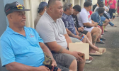 Seen here is a scene at the OMV in Tafuna last week — according to the person who took the photo, these people have been waiting since 5:30am, with some having returned 2- 3 times because OMV can serve only 30 people a day. The line goes around the building. WAITING LINE FOR REAL ID