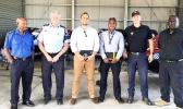  Jose Sousa-Santos, third from left, with Papua New Guinea, Australian and New Zealand police advisors