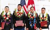 The 7 cadets of Wentworth Military Academy from American Samoa who graduated last Saturday. It was the school’s final graduation, school officials announced last month they were shutting own after 137 years of service. Congratulations soldiers and best wishes on your next success!  [photo courtesy]