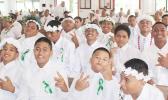 White Sunday boys in the finery
