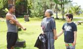 Frances Jane Saelua Togia, speaking with the pulenu’u