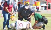 Tafuna Warriors star middle-linebacker Elden Titania is injured 