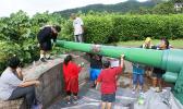 Heremine Olive who, together with her mom and siblings, and the Matafao Elementary School staff led by principal Dr. Tino Roberts, the National Park Service of American Samoa, and the Historic Preservation Office staff worked hard to restore and clean up the area