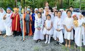 Youngsters at Samoa Baptist Academy dressed in their holiday costumes